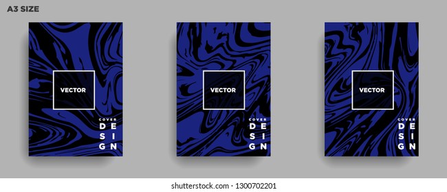 Mixture of acrylic paints. Liquid marble texture. Fluid art. Applicable for design cover, presentation, invitation, flyer, annual report, poster, desing packaging. Modern artwork - Vector