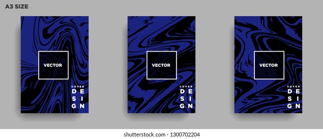 Mixture of acrylic paints. Liquid marble texture. Fluid art. Applicable for design cover, presentation, invitation, flyer, annual report, poster, desing packaging. Modern artwork - Vector