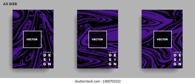 Mixture of acrylic paints. Liquid marble texture. Fluid art. Applicable for design cover, presentation, invitation, flyer, annual report, poster, desing packaging. Modern artwork - Vector