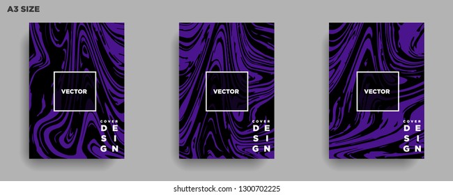 Mixture of acrylic paints. Liquid marble texture. Fluid art. Applicable for design cover, presentation, invitation, flyer, annual report, poster, desing packaging. Modern artwork - Vector