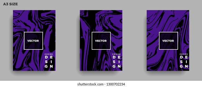 Mixture of acrylic paints. Liquid marble texture. Fluid art. Applicable for design cover, presentation, invitation, flyer, annual report, poster, desing packaging. Modern artwork - Vector