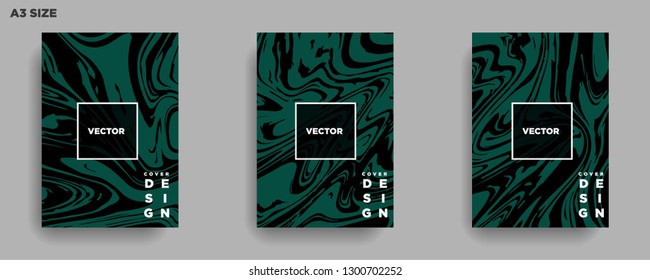 Mixture of acrylic paints. Liquid marble texture. Fluid art. Applicable for design cover, presentation, invitation, flyer, annual report, poster, desing packaging. Modern artwork - Vector