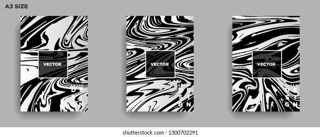 Mixture of acrylic paints. Liquid marble texture. Fluid art. Applicable for design cover, presentation, invitation, flyer, annual report, poster, desing packaging. Modern artwork - Vector