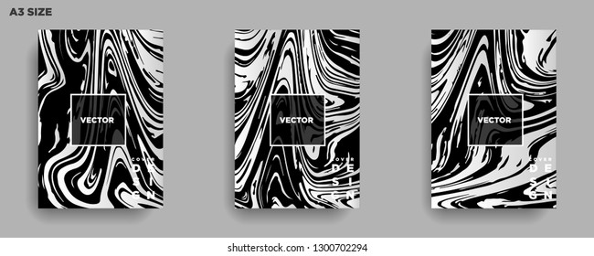 Mixture of acrylic paints. Liquid marble texture. Fluid art. Applicable for design cover, presentation, invitation, flyer, annual report, poster, desing packaging. Modern artwork - Vector
