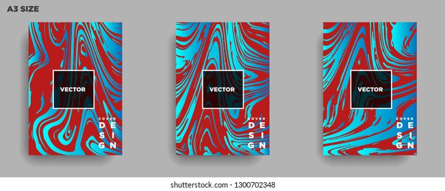Mixture of acrylic paints. Liquid marble texture. Fluid art. Applicable for design cover, presentation, invitation, flyer, annual report, poster, desing packaging. Modern artwork - Vector