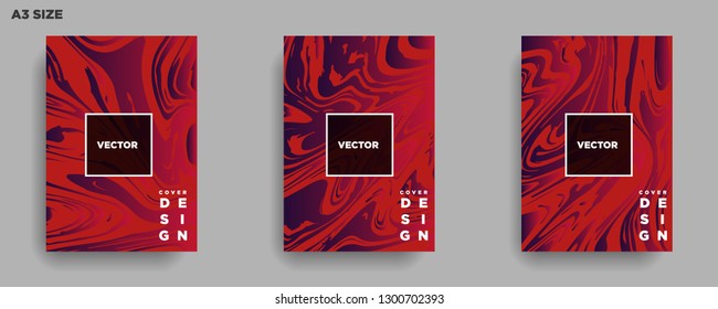 Mixture of acrylic paints. Liquid marble texture. Fluid art. Applicable for design cover, presentation, invitation, flyer, annual report, poster, desing packaging. Modern artwork - Vector