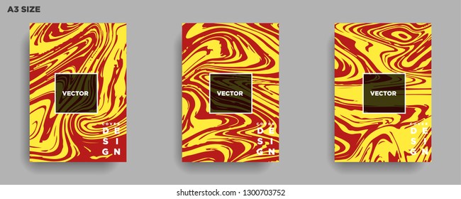 Mixture of acrylic paints. Liquid marble texture. Fluid art. Applicable for design cover, presentation, invitation, flyer, annual report, poster, desing packaging. Modern artwork - Vector