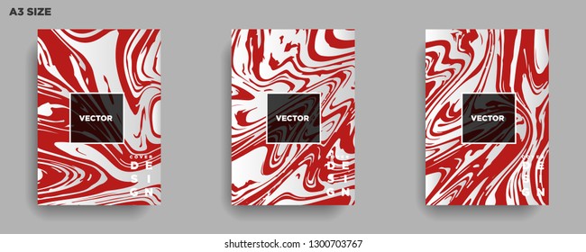 Mixture of acrylic paints. Liquid marble texture. Fluid art. Applicable for design cover, presentation, invitation, flyer, annual report, poster, desing packaging. Modern artwork - Vector