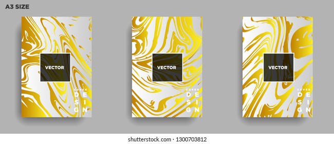 Mixture of acrylic paints. Liquid marble texture. Fluid art. Applicable for design cover, presentation, invitation, flyer, annual report, poster, desing packaging. Modern artwork - Vector