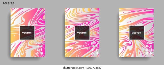Mixture of acrylic paints. Liquid marble texture. Fluid art. Applicable for design cover, presentation, invitation, flyer, annual report, poster, desing packaging. Modern artwork - Vector