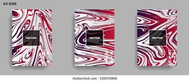 Mixture of acrylic paints. Liquid marble texture. Fluid art. Applicable for design cover, presentation, invitation, flyer, annual report, poster, desing packaging. Modern artwork - Vector