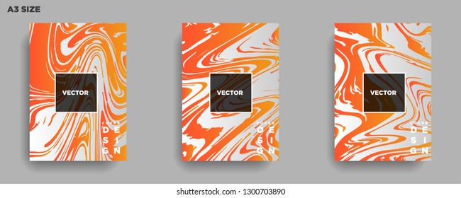 Mixture of acrylic paints. Liquid marble texture. Fluid art. Applicable for design cover, presentation, invitation, flyer, annual report, poster, desing packaging. Modern artwork - Vector