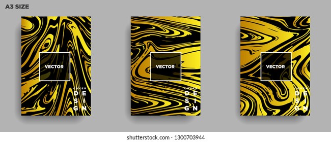 Mixture of acrylic paints. Liquid marble texture. Fluid art. Applicable for design cover, presentation, invitation, flyer, annual report, poster, desing packaging. Modern artwork - Vector