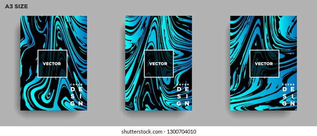 Mixture of acrylic paints. Liquid marble texture. Fluid art. Applicable for design cover, presentation, invitation, flyer, annual report, poster, desing packaging. Modern artwork - Vector