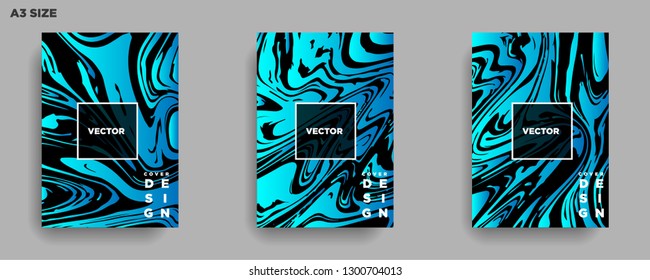 Mixture of acrylic paints. Liquid marble texture. Fluid art. Applicable for design cover, presentation, invitation, flyer, annual report, poster, desing packaging. Modern artwork - Vector