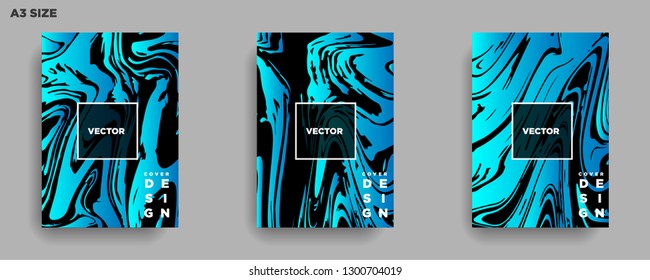 Mixture of acrylic paints. Liquid marble texture. Fluid art. Applicable for design cover, presentation, invitation, flyer, annual report, poster, desing packaging. Modern artwork - Vector