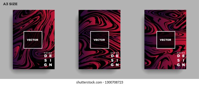 Mixture of acrylic paints. Liquid marble texture. Fluid art. Applicable for design cover, presentation, invitation, flyer, annual report, poster, desing packaging. Modern artwork - Vector