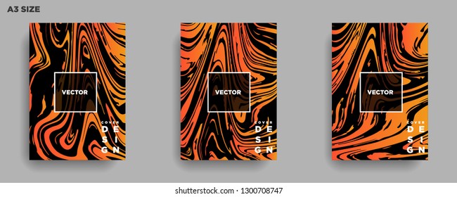 Mixture of acrylic paints. Liquid marble texture. Fluid art. Applicable for design cover, presentation, invitation, flyer, annual report, poster, desing packaging. Modern artwork - Vector