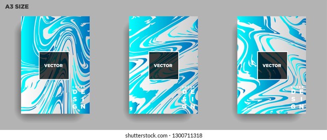 Mixture of acrylic paints. Liquid marble texture. Fluid art. Applicable for design cover, presentation, invitation, flyer, annual report, poster, desing packaging. Modern artwork - Vector