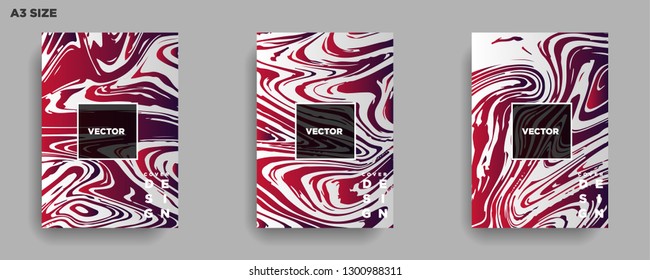 Mixture of acrylic paints. Liquid marble texture. Fluid art. Applicable for design cover, presentation, invitation, flyer, annual report, poster, desing packaging. Modern artwork - Vector