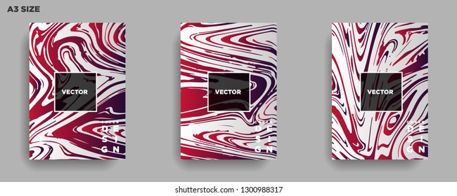 Mixture of acrylic paints. Liquid marble texture. Fluid art. Applicable for design cover, presentation, invitation, flyer, annual report, poster, desing packaging. Modern artwork - Vector