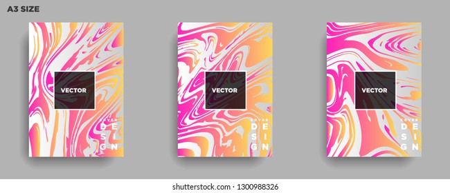Mixture of acrylic paints. Liquid marble texture. Fluid art. Applicable for design cover, presentation, invitation, flyer, annual report, poster, desing packaging. Modern artwork - Vector