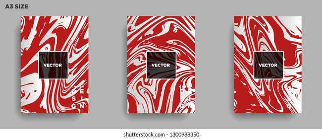 Mixture of acrylic paints. Liquid marble texture. Fluid art. Applicable for design cover, presentation, invitation, flyer, annual report, poster, desing packaging. Modern artwork - Vector