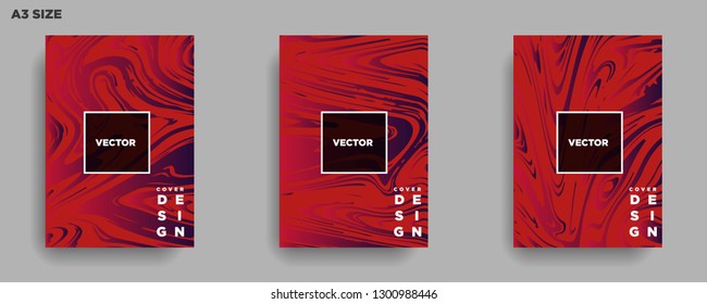 Mixture of acrylic paints. Liquid marble texture. Fluid art. Applicable for design cover, presentation, invitation, flyer, annual report, poster, desing packaging. Modern artwork - Vector