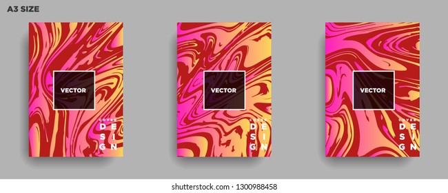 Mixture of acrylic paints. Liquid marble texture. Fluid art. Applicable for design cover, presentation, invitation, flyer, annual report, poster, desing packaging. Modern artwork - Vector