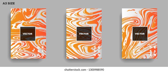 Mixture of acrylic paints. Liquid marble texture. Fluid art. Applicable for design cover, presentation, invitation, flyer, annual report, poster, desing packaging. Modern artwork - Vector