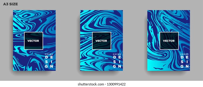 Mixture of acrylic paints. Liquid marble texture. Fluid art. Applicable for design cover, presentation, invitation, flyer, annual report, poster, desing packaging. Modern artwork - Vector