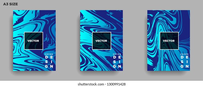 Mixture of acrylic paints. Liquid marble texture. Fluid art. Applicable for design cover, presentation, invitation, flyer, annual report, poster, desing packaging. Modern artwork - Vector