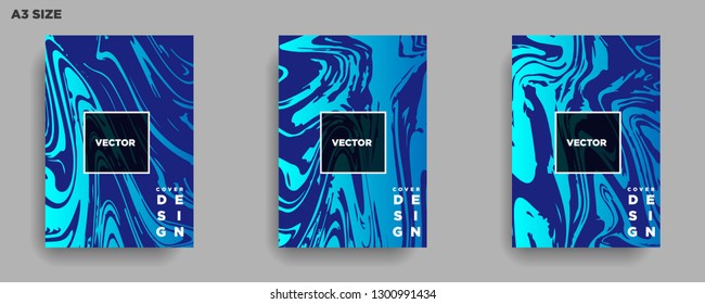 Mixture of acrylic paints. Liquid marble texture. Fluid art. Applicable for design cover, presentation, invitation, flyer, annual report, poster, desing packaging. Modern artwork - Vector