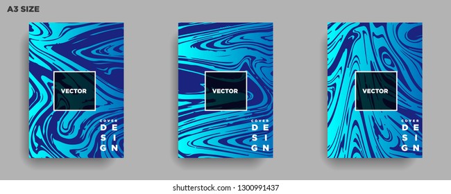 Mixture of acrylic paints. Liquid marble texture. Fluid art. Applicable for design cover, presentation, invitation, flyer, annual report, poster, desing packaging. Modern artwork - Vector