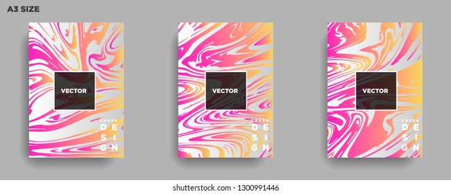 Mixture of acrylic paints. Liquid marble texture. Fluid art. Applicable for design cover, presentation, invitation, flyer, annual report, poster, desing packaging. Modern artwork - Vector
