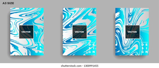 Mixture of acrylic paints. Liquid marble texture. Fluid art. Applicable for design cover, presentation, invitation, flyer, annual report, poster, desing packaging. Modern artwork - Vector
