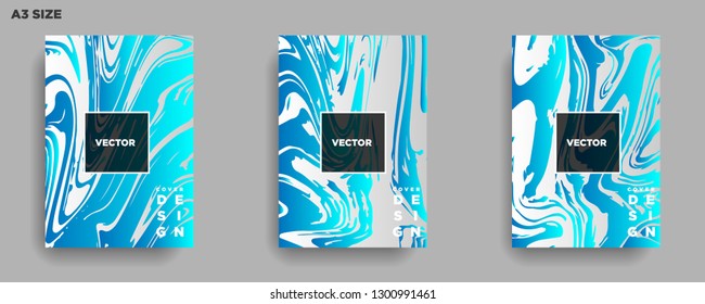 Mixture of acrylic paints. Liquid marble texture. Fluid art. Applicable for design cover, presentation, invitation, flyer, annual report, poster, desing packaging. Modern artwork - Vector