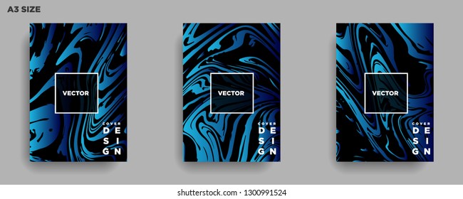 Mixture of acrylic paints. Liquid marble texture. Fluid art. Applicable for design cover, presentation, invitation, flyer, annual report, poster, desing packaging. Modern artwork - Vector