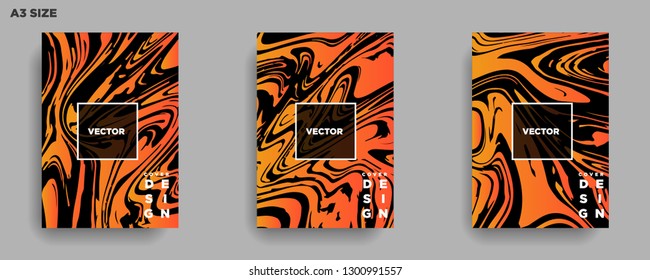 Mixture of acrylic paints. Liquid marble texture. Fluid art. Applicable for design cover, presentation, invitation, flyer, annual report, poster, desing packaging. Modern artwork - Vector