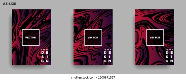 Mixture of acrylic paints. Liquid marble texture. Fluid art. Applicable for design cover, presentation, invitation, flyer, annual report, poster, desing packaging. Modern artwork - Vector