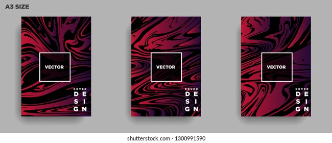 Mixture of acrylic paints. Liquid marble texture. Fluid art. Applicable for design cover, presentation, invitation, flyer, annual report, poster, desing packaging. Modern artwork - Vector