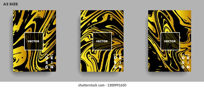 Mixture of acrylic paints. Liquid marble texture. Fluid art. Applicable for design cover, presentation, invitation, flyer, annual report, poster, desing packaging. Modern artwork - Vector