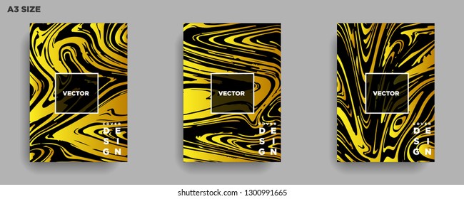 Mixture of acrylic paints. Liquid marble texture. Fluid art. Applicable for design cover, presentation, invitation, flyer, annual report, poster, desing packaging. Modern artwork - Vector