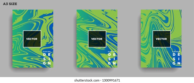 Mixture of acrylic paints. Liquid marble texture. Fluid art. Applicable for design cover, presentation, invitation, flyer, annual report, poster, desing packaging. Modern artwork - Vector