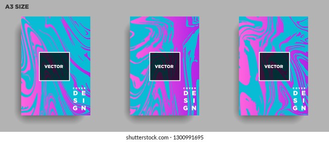 Mixture of acrylic paints. Liquid marble texture. Fluid art. Applicable for design cover, presentation, invitation, flyer, annual report, poster, desing packaging. Modern artwork - Vector