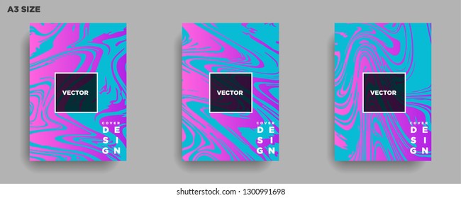 Mixture of acrylic paints. Liquid marble texture. Fluid art. Applicable for design cover, presentation, invitation, flyer, annual report, poster, desing packaging. Modern artwork - Vector