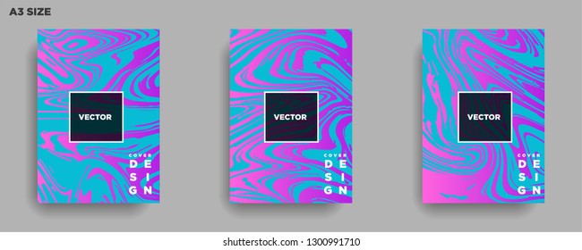 Mixture of acrylic paints. Liquid marble texture. Fluid art. Applicable for design cover, presentation, invitation, flyer, annual report, poster, desing packaging. Modern artwork - Vector
