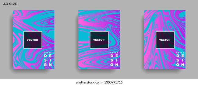 Mixture of acrylic paints. Liquid marble texture. Fluid art. Applicable for design cover, presentation, invitation, flyer, annual report, poster, desing packaging. Modern artwork - Vector