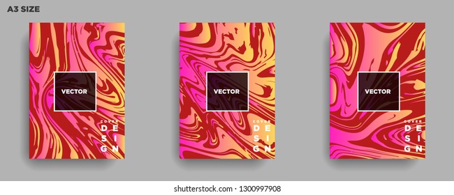 Mixture of acrylic paints. Liquid marble texture. Fluid art. Applicable for design cover, presentation, invitation, flyer, annual report, poster, desing packaging. Modern artwork - Vector