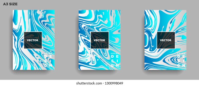 Mixture of acrylic paints. Liquid marble texture. Fluid art. Applicable for design cover, presentation, invitation, flyer, annual report, poster, desing packaging. Modern artwork - Vector